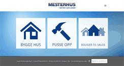 Desktop Screenshot of mesterhus.no